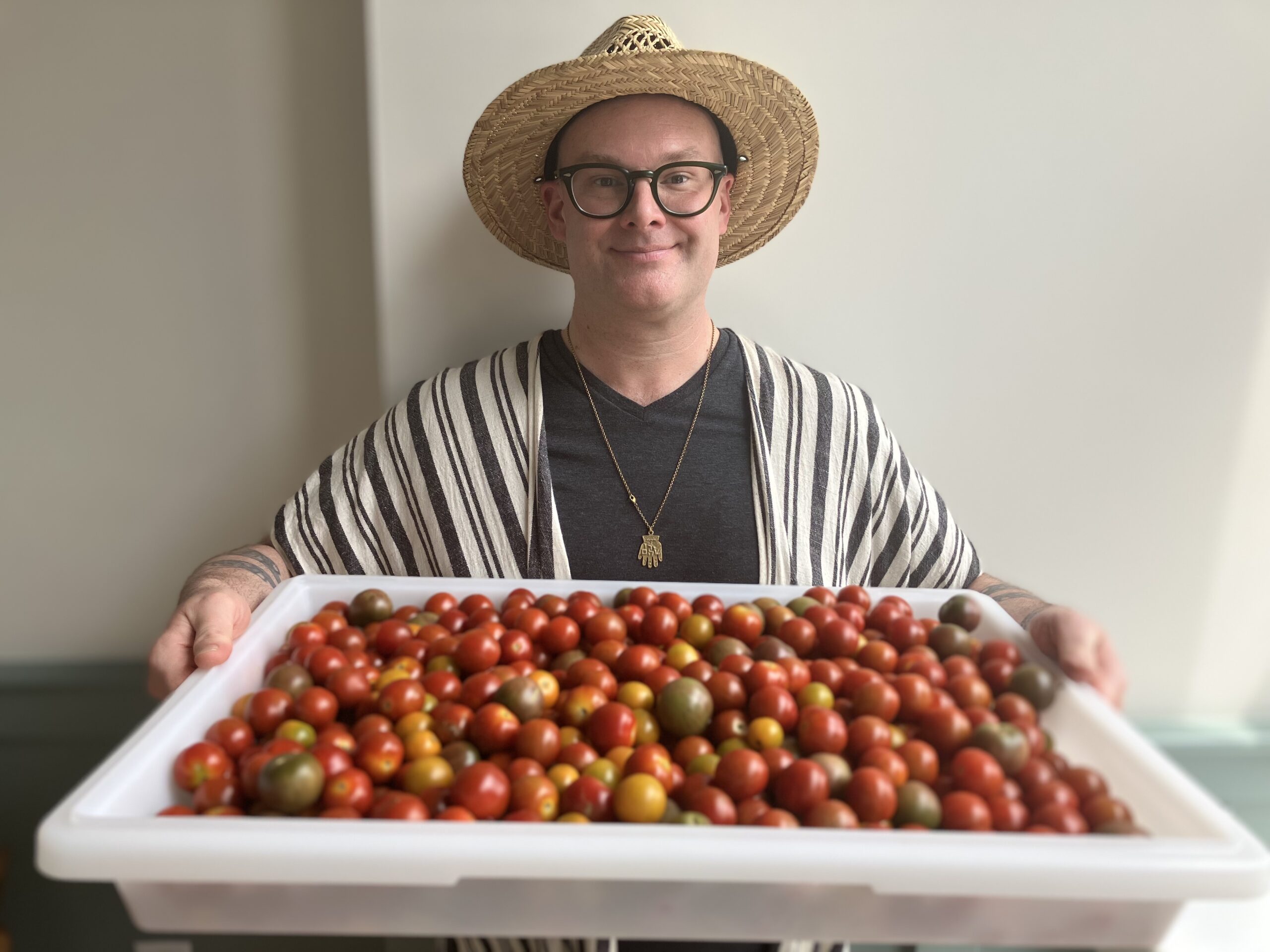 Evan Colibri, a chef at Chatham Vineyards