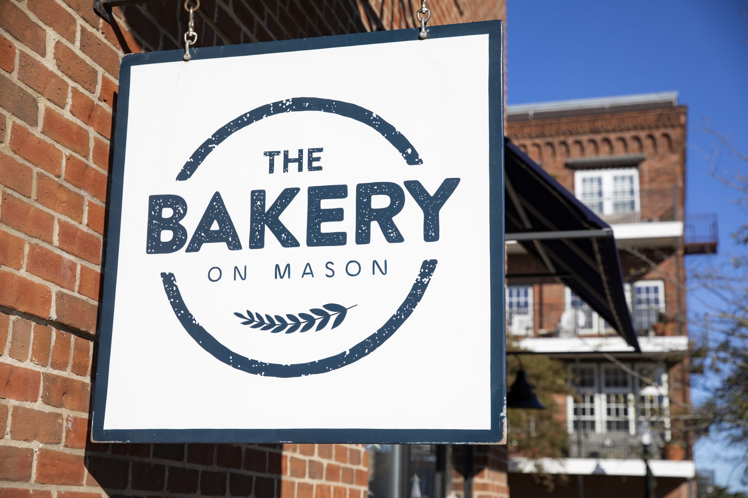 The sign outside the Bakery on Mason