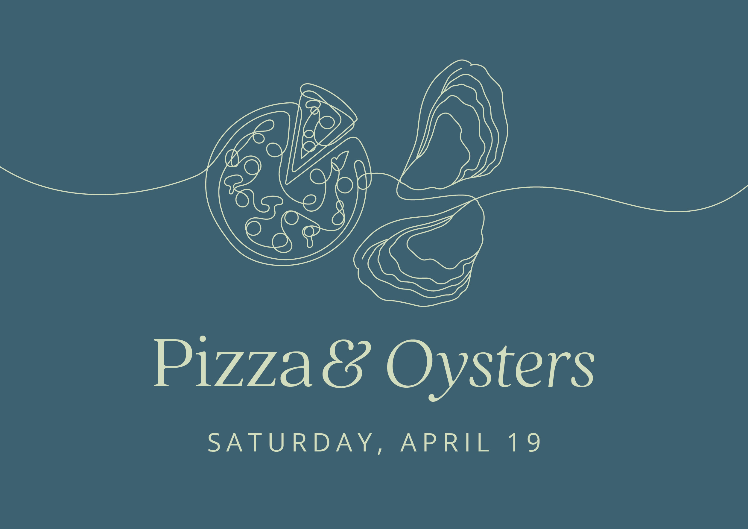 Pizza and Oysters graphic